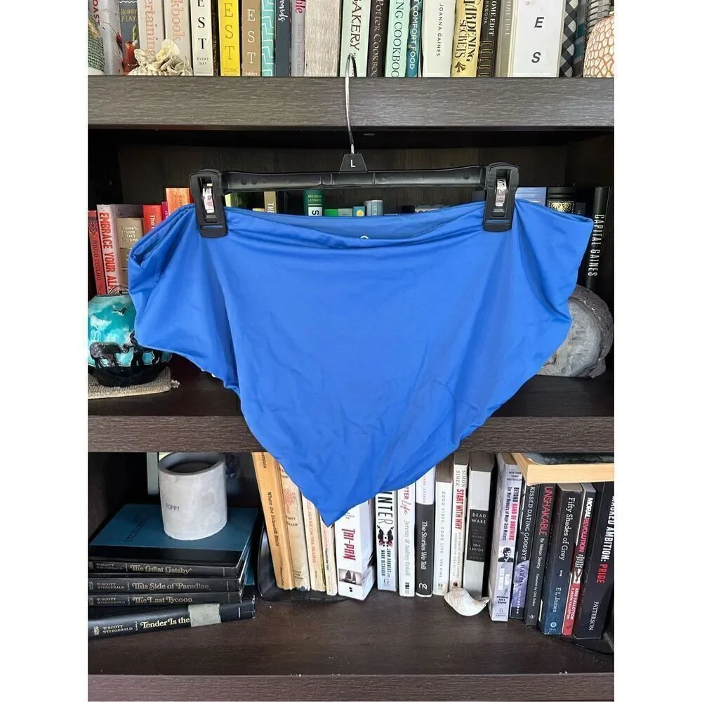 🐿️ NWT Andie Swim The Hipster Bikini Bottoms In HRZ Blue Size XXXL